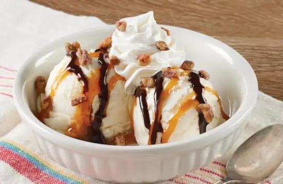 Chocolate & Caramel Sundae - Bob Evans