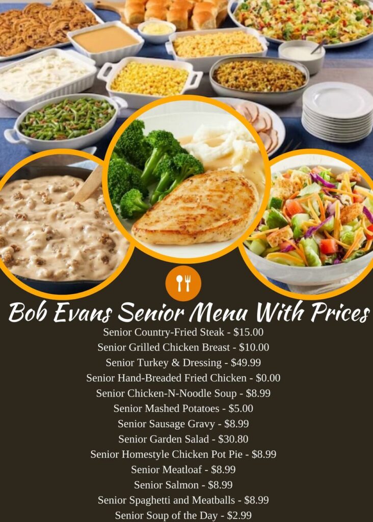 Bob Evans Senior Menu With Prices 2025 Rani Steffi